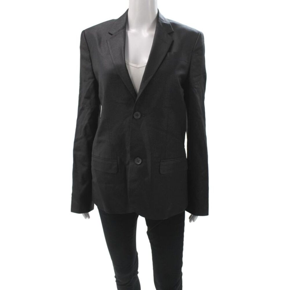 Marc By Marc Jacobs Women Basic Jacket Black Button Long Sleeve Size S